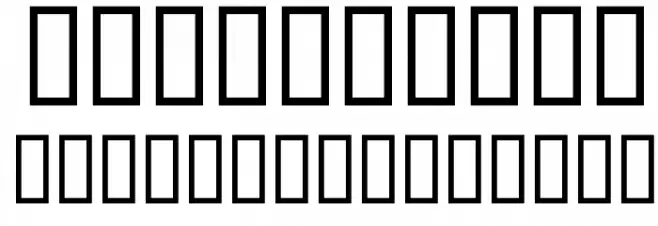 AbandoN Font OTHER CHARS