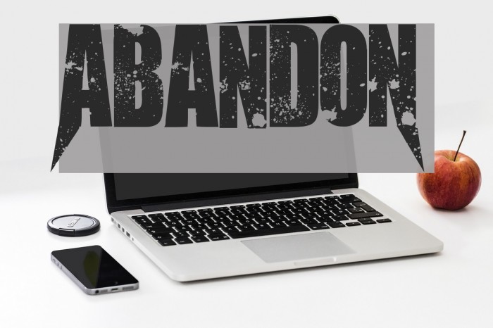 AbandoN Font examples