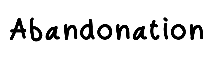 Abandonation फ़ॉन्ट