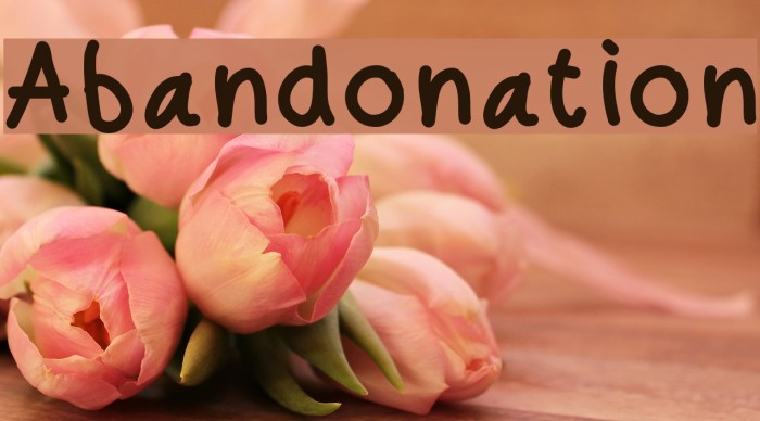Abandonation Font examples