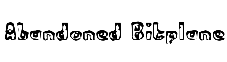 Abandoned Bitplane Font