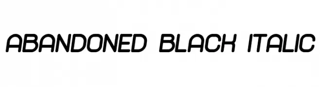 Abandoned Black Italic  تنزيل الخطوط