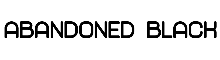 Abandoned Black Font