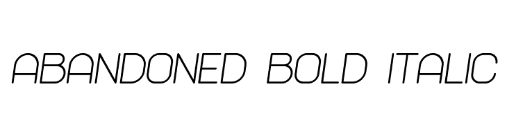 Abandoned Bold Italic لخطوط تنزيل
