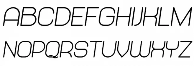 Abandoned Bold Italic 字体 小写