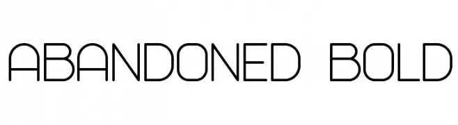 Abandoned Bold  免费字体下载