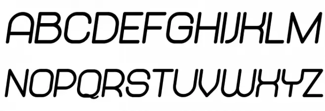 Abandoned Heavy Italic 字体 小写