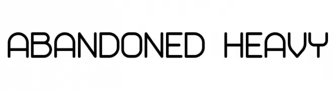 Abandoned Heavy  font caratteri gratis