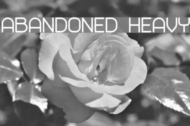 Abandoned Heavy Schriftart examples
