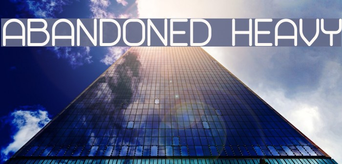 Abandoned Heavy Font examples