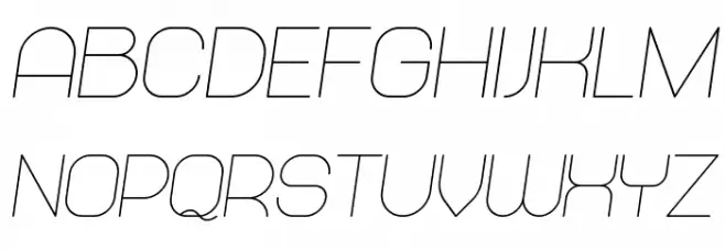 Abandoned Italic خط أحرف كبيرة