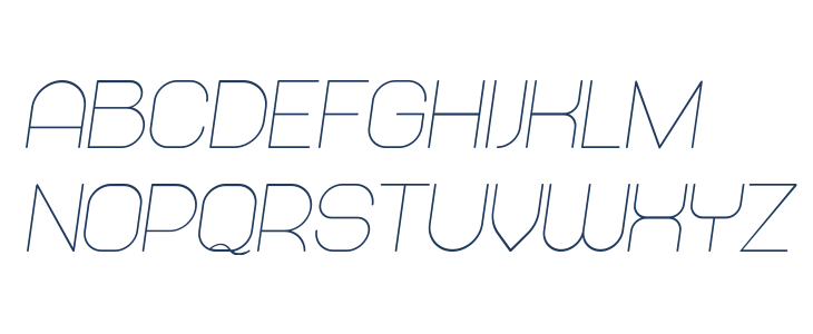 Abandoned Italic Lowercase