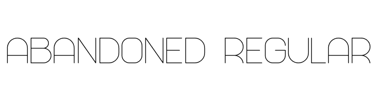 Abandoned Regular  免费字体下载