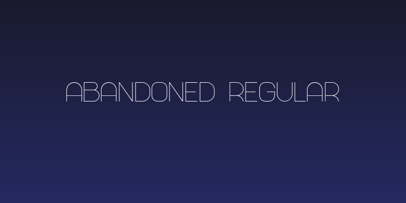 Abandoned Regular Social Header