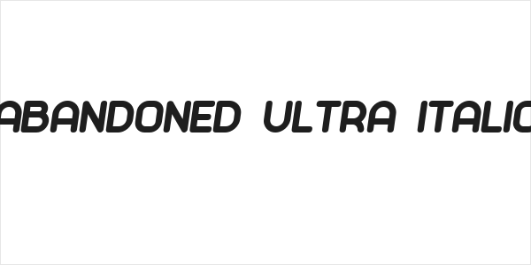 Abandoned Ultra Italic Logo