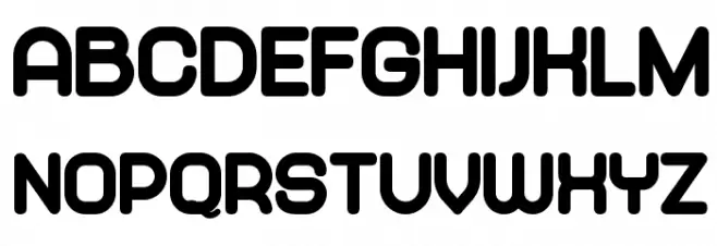 Abandoned Ultra Font LOWERCASE