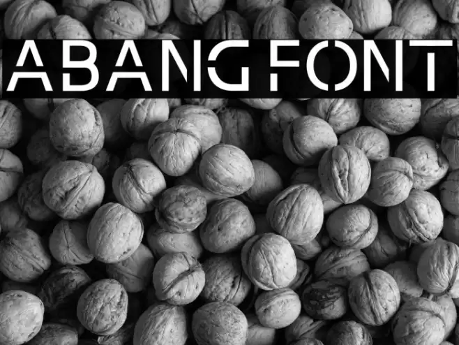 Abang Font examples