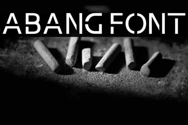 Abang Font examples