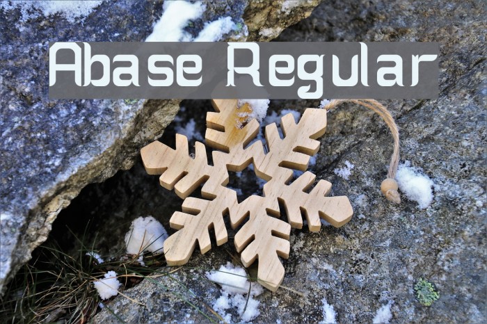 Abase Regular Font examples