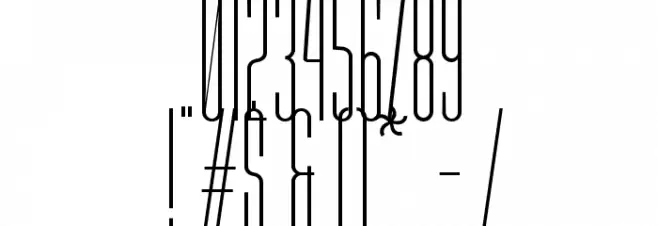 Abastina Font Alte caractere