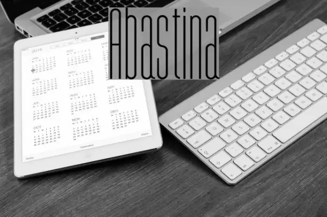 Abastina Font examples