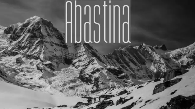 Abastina Font examples