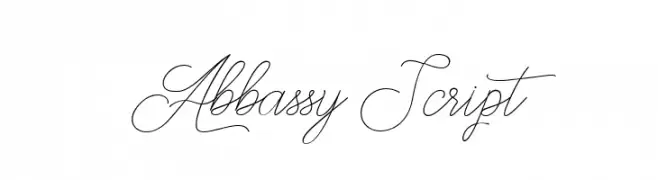 Abbassy Script  les polices de caractères gratuit tlcharger