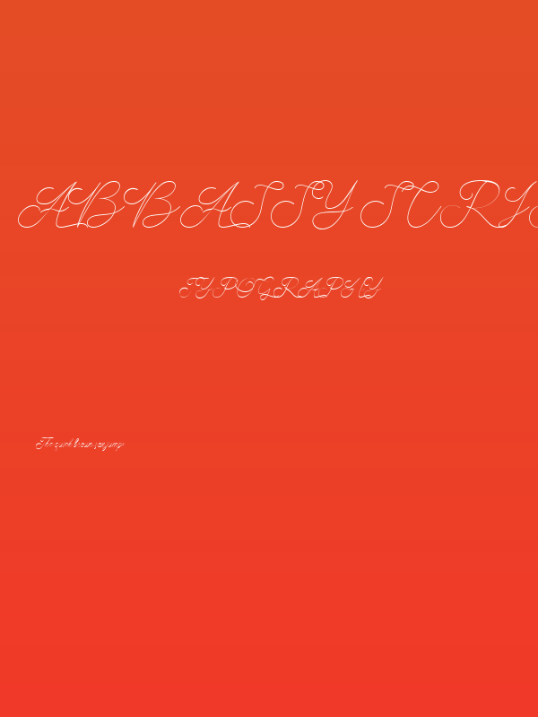 Abbassy Script Poster