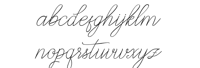 Abbassy Script Font LOWERCASE