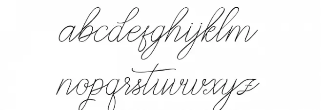 Abbassy Script Fonte MINÚSCULAS