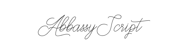 AbbassyScript  免费字体下载