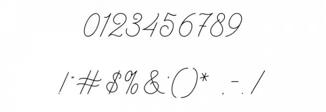 AbbassyScript Font OTHER CHARS