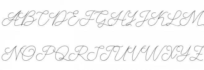 AbbassyScript 字体 大写