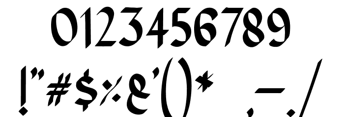 AbbasyCalligraphyTypeface Font OTHER CHARS