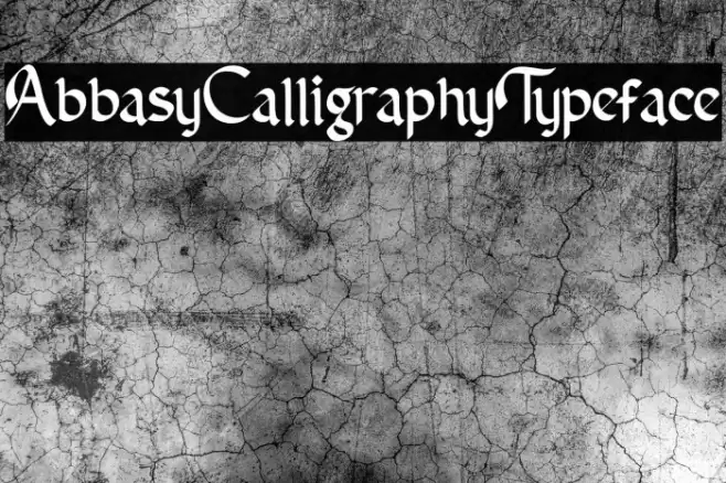AbbasyCalligraphyTypeface Шрифта examples