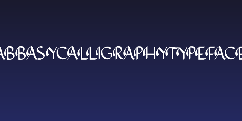 AbbasyCalligraphyTypeface Social Header