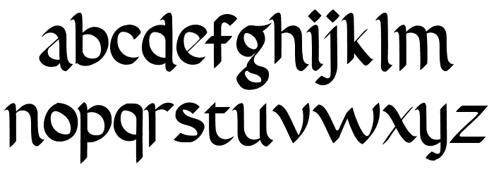AbbasyCalligraphyTypeface Font LOWERCASE