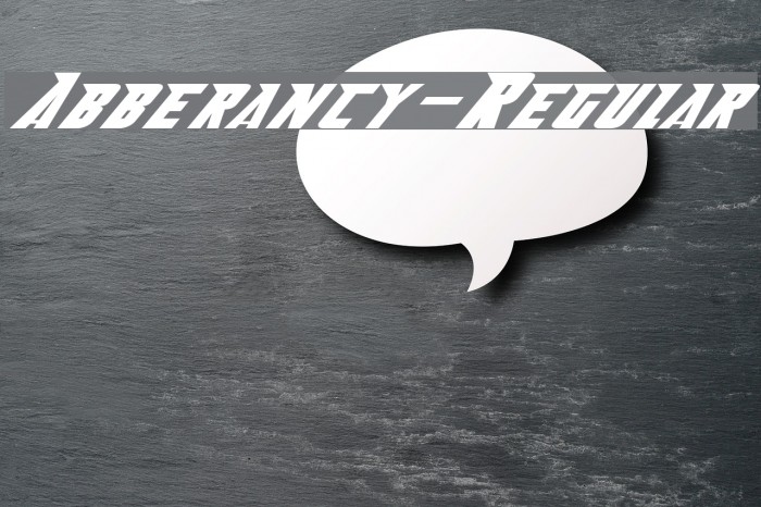 Abberancy-Regular Font examples