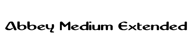 Abbey Medium Extended Font