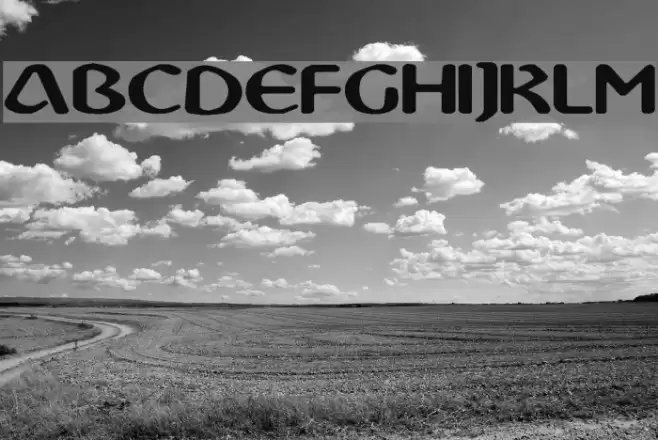 Abbey Medium Extended Font examples