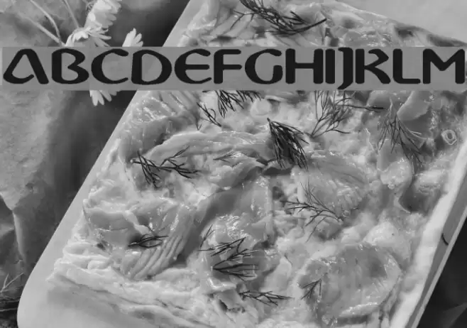 Abbey Medium Extended Font examples