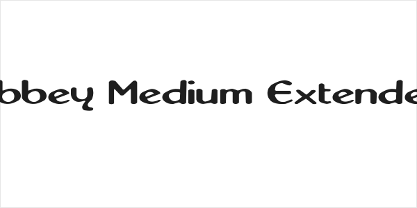 Abbey Medium Extended Logo