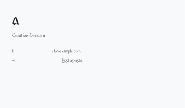 Abbey-Medium Business Card