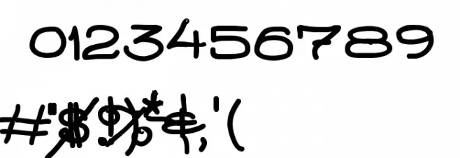 AbbieBess Font OTHER CHARS