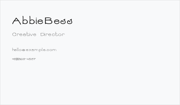 AbbieBess Business Card