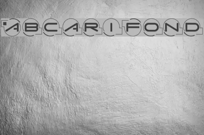 AbcariFond フォント examples