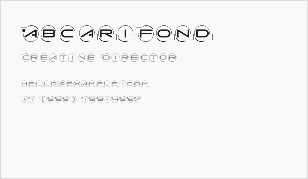 AbcariFond Business Card