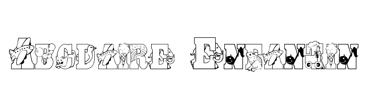 Abcdaire Enfantin Font