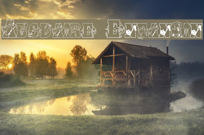 Abcdaire Enfantin Font examples