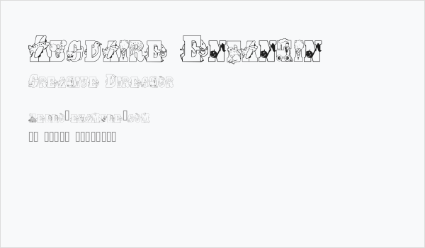 Abcdaire Enfantin Business Card